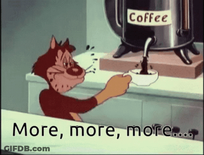 Thirsty Cat Need Coffee GIF
