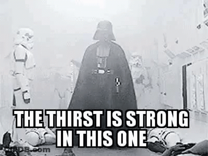 Thirsty Darth Vader Star Wars Meme GIF