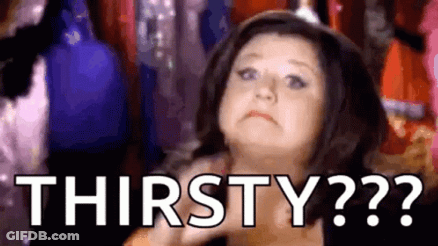 Thirsty Need Drink Gesture GIF