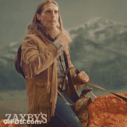 This Bearded Guy On Horse Stinks GIF