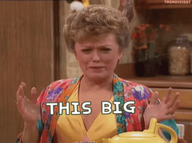 This Big The Golden Girls GIF