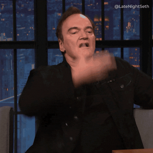 This Close Quentin Tarantino GIF