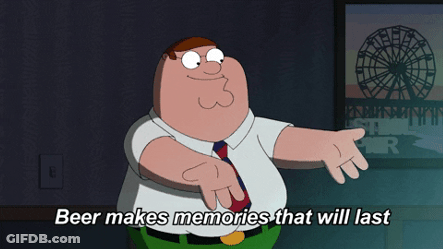 This Family Guy Beer Makes Memories GIF