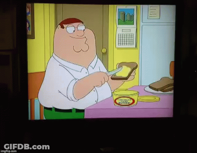 This Family Guy Eating Bread And Butter GIF