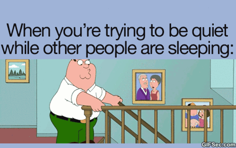 This Family Guy Fell Off From Stairs GIF