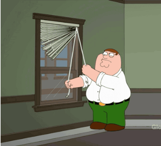 This Family Guy Fixing Broken Window Shade GIF