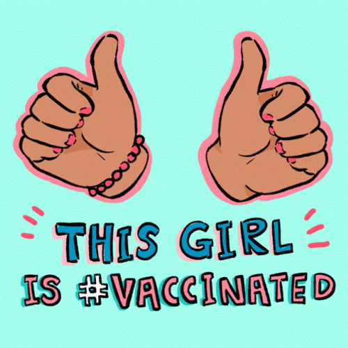 This Girl Hashtag Got Vaccine GIF