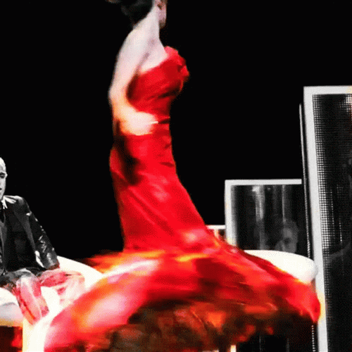 This Girl Is On Fire Twirling GIF