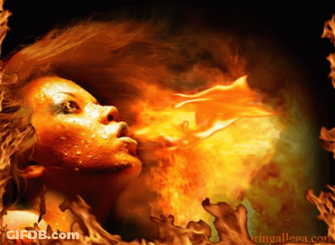 This Girl Is On Fire GIF