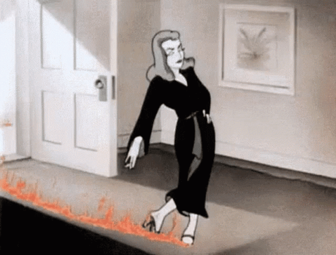 This Girl Is On Fire Walking Confidently GIF