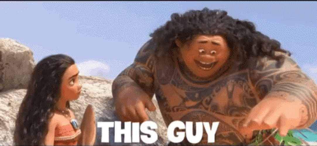 This Guy Is Maui Of Moana GIF