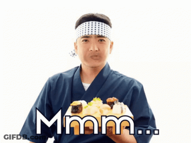 This Guy Knows Sushi GIF