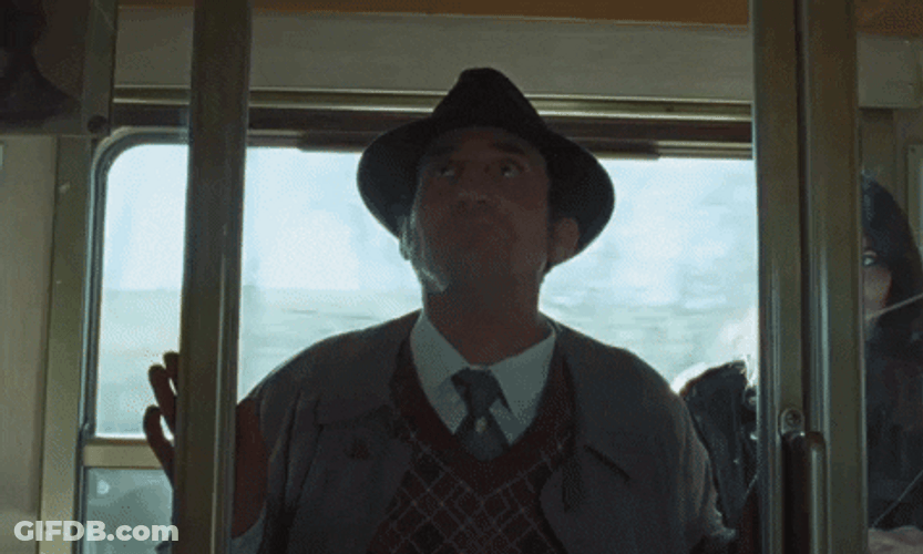 This Guy Stinks Inside Train GIF