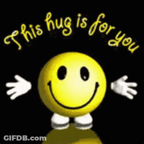 This Hug Emoji Is For You GIF