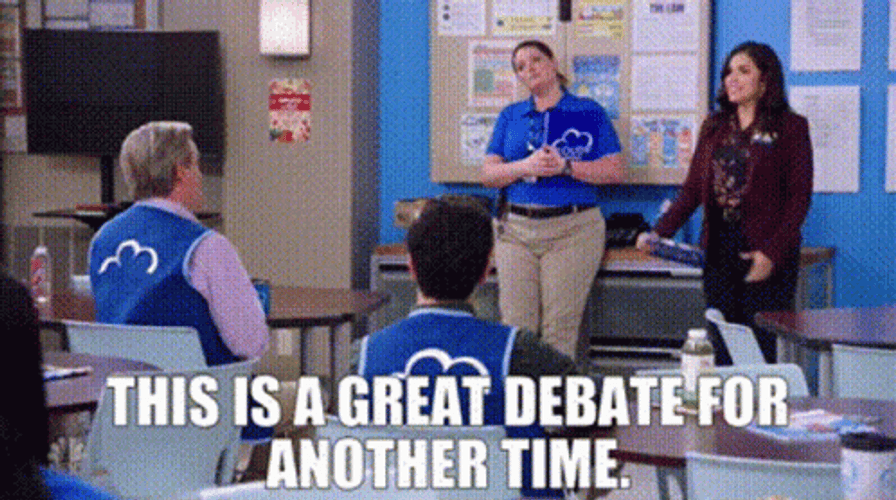This Is A Great Debate For Another Time GIF