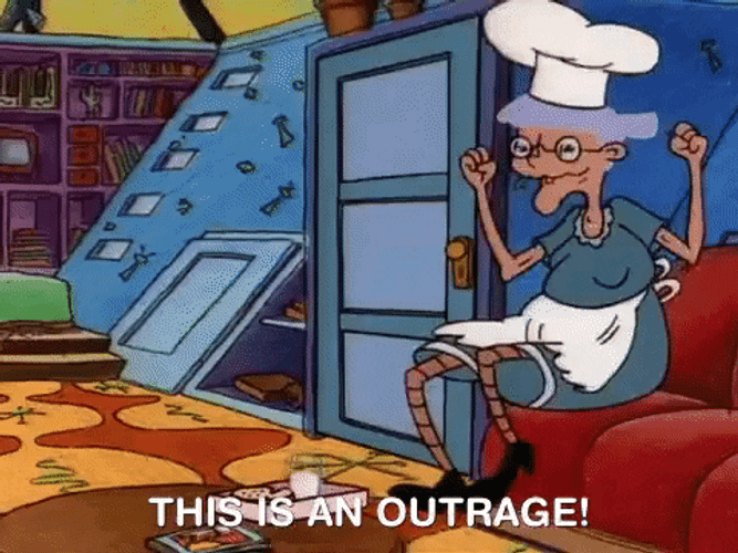 This Is An Outrage Pookie GIF