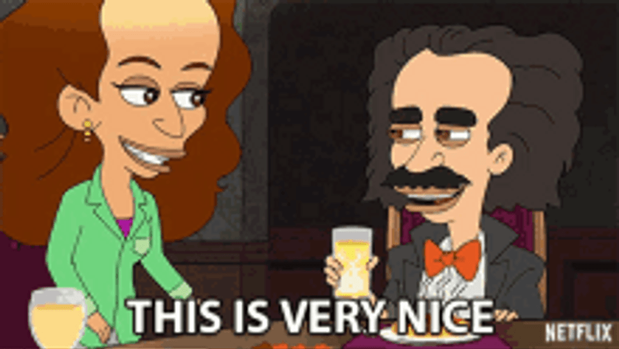 This Is Fine Big Mouth GIF