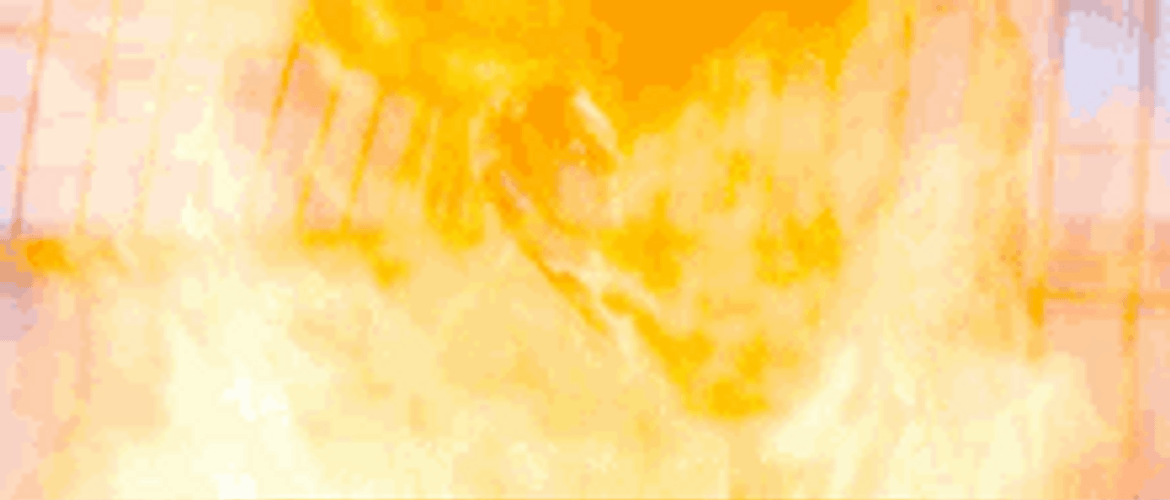 This Is Fine Man On Fire GIF