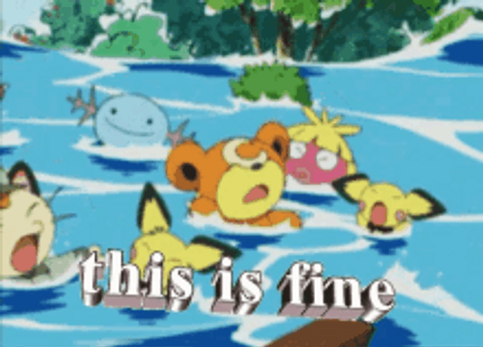 This Is Fine Pokemon GIF