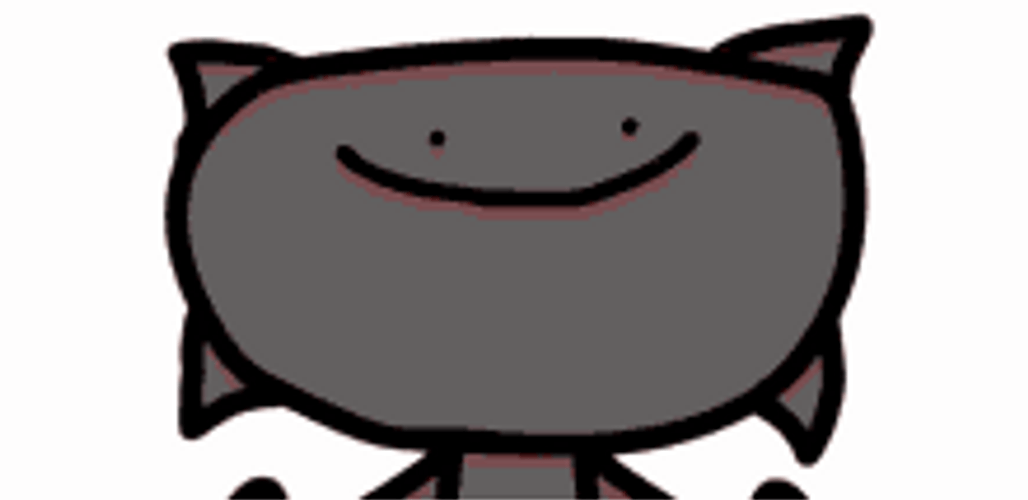 This Is Fine Smiling Cat Cartoon GIF