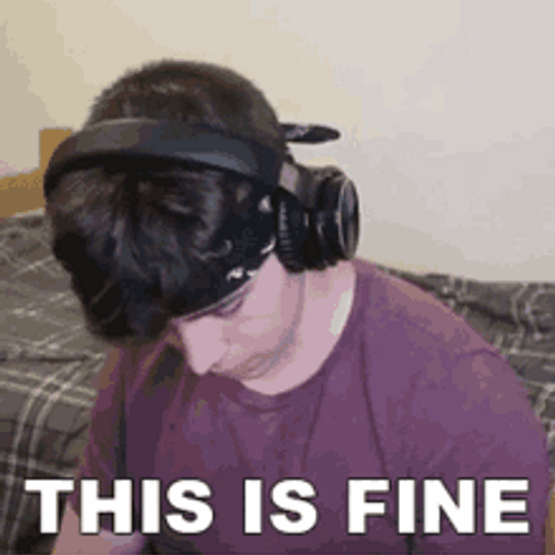 This Is Fine Vulkan Gamer GIF