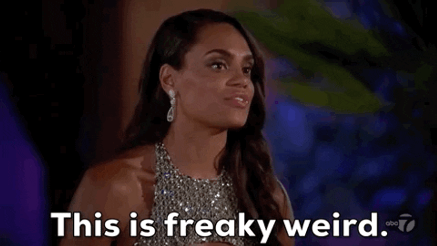 This Is Freaky Weird Hot Lady Comments GIF