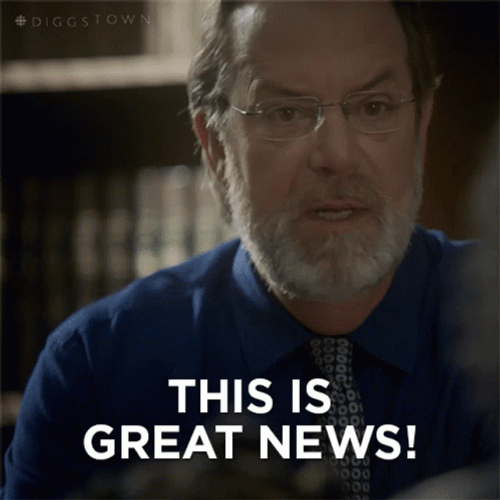 This Is Great News Good News Reggie GIF