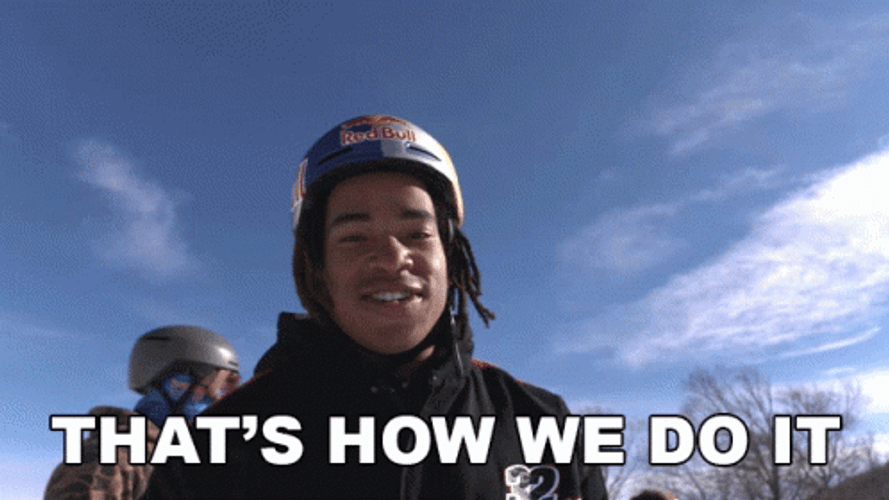This Is How We Do It Snow Sports GIF