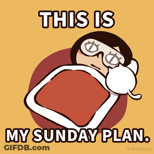 This Is My Black Sunday Plan GIF