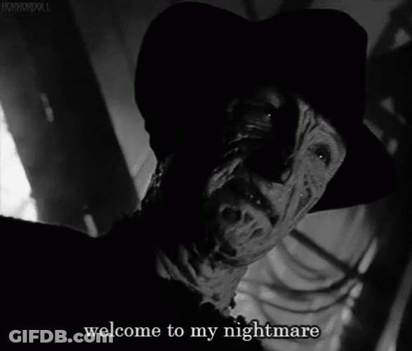 This Is My Nightmare Freddy Krueger GIF