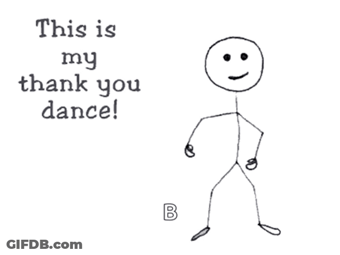 This Is My Thank You Friend Dance GIF