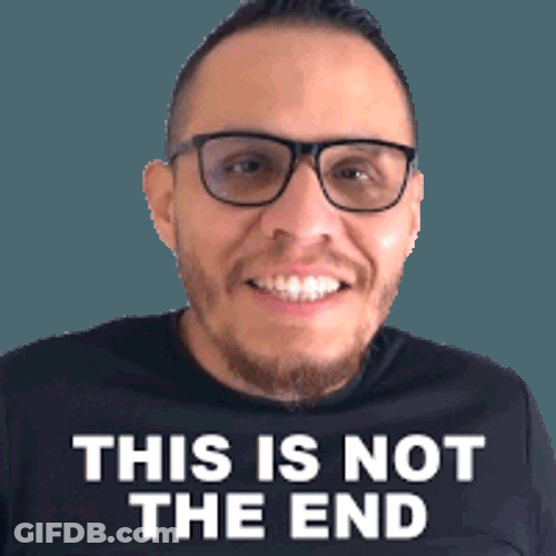 This Is Not The End Daniel Hernandez Sticker GIF