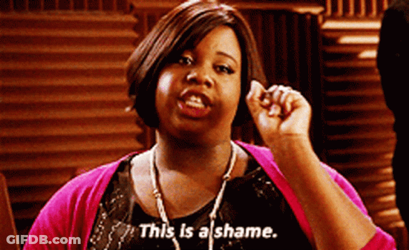 This Is Shame - Glee Unique Adams GIF