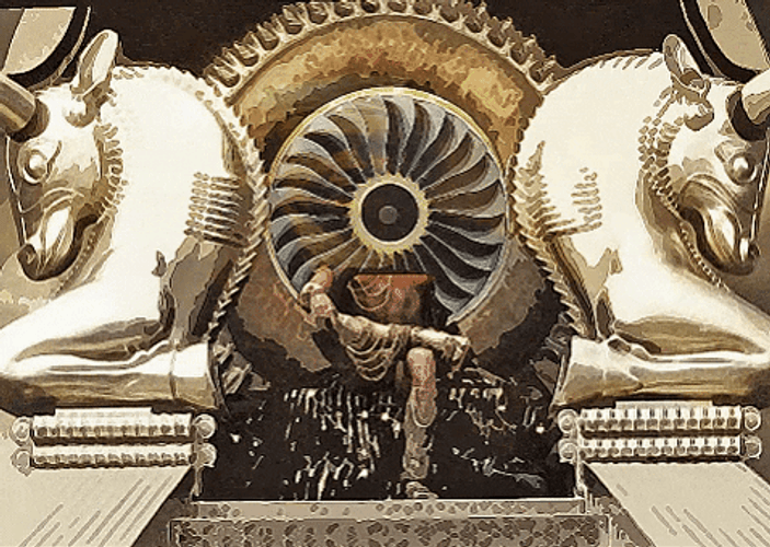 This Is Sparta King Throne GIF
