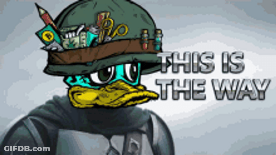 This Is The Way Donald Duck In Army Style GIF