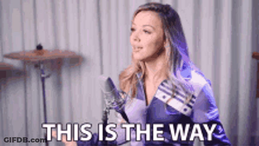 This Is The Way Lady Singing GIF
