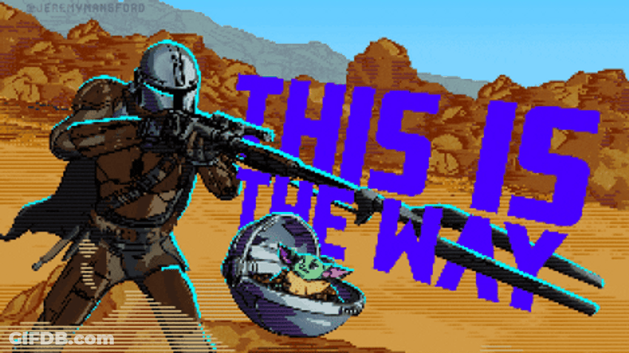 This Is The Way Mandalorian With Baby Yoda GIF