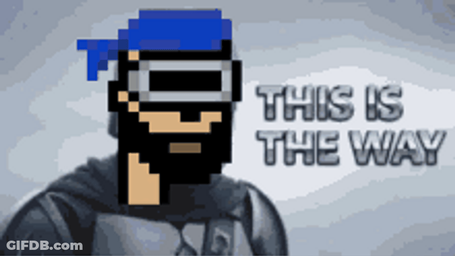 This Is The Way Pixelated Lego GIF