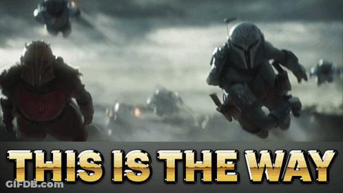 This Is The Way Poster With Soldiers GIF