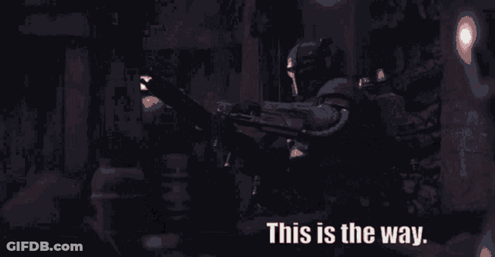 This Is The Way Star Wars Red Sword GIF