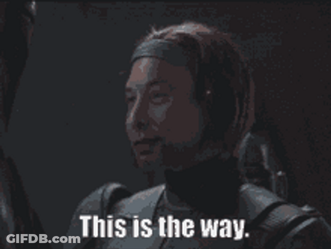 This Is The Way Star Wars Without Helmet GIF