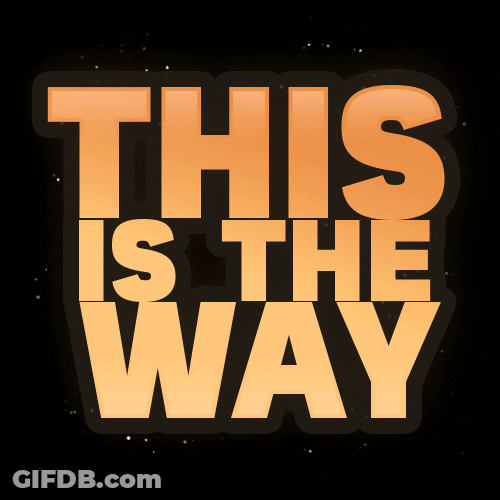 This Is The Way  Yoda On Letters GIF