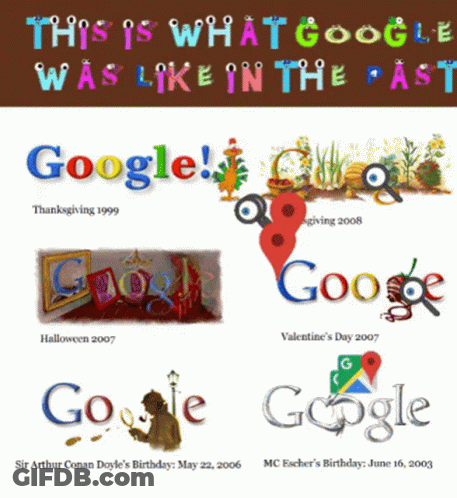 This Is What Google Was Like In The Past Poster GIF