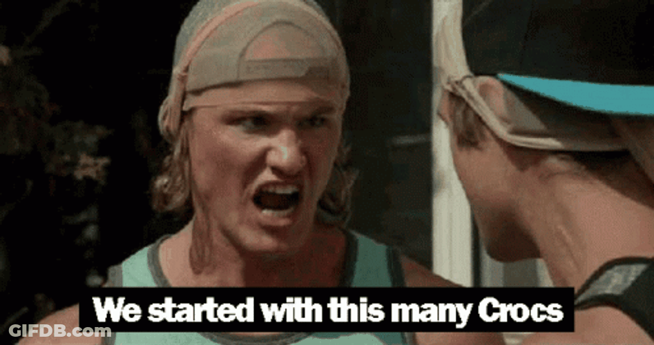This Many Crocs Cardano Crocs Club GIF