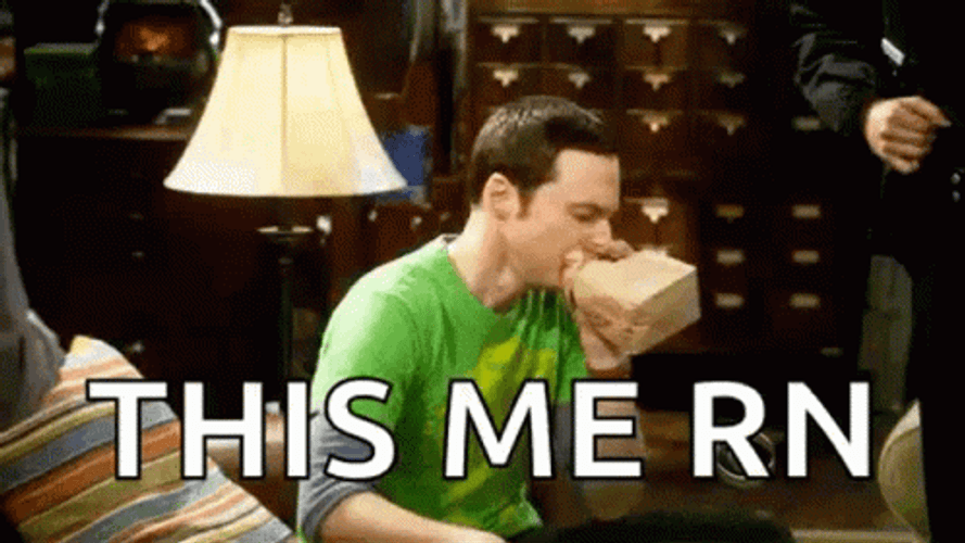 This Me Right Now Sheldon Hyperventilating GIF