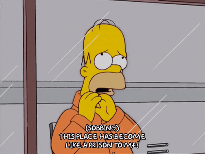 This Place Is A Prison Homer Simpsons Sobbing GIF