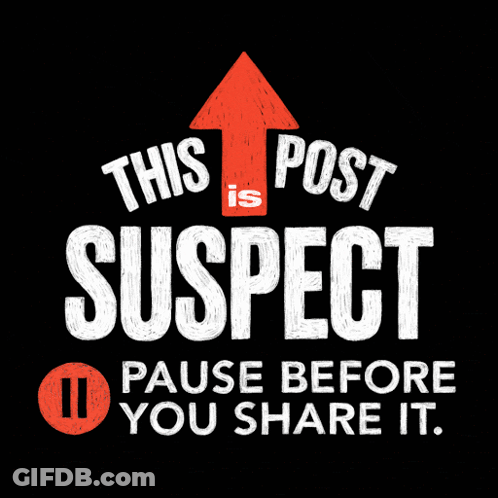 This Post Is Suspect Poster GIF