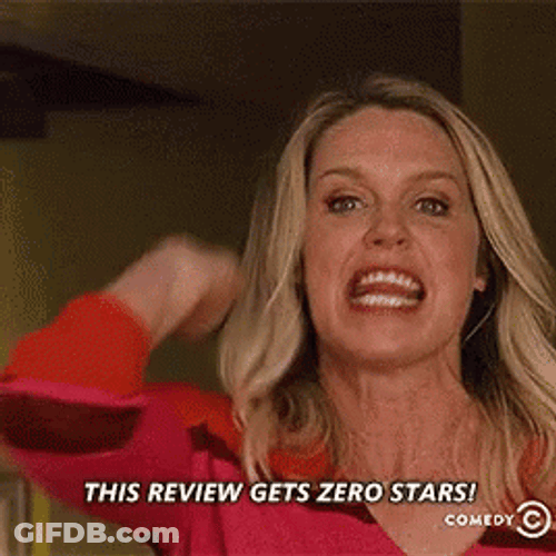 This Review Gets Zero Star GIF