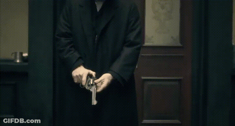 Thomas Shelby Fixing His Gun GIF