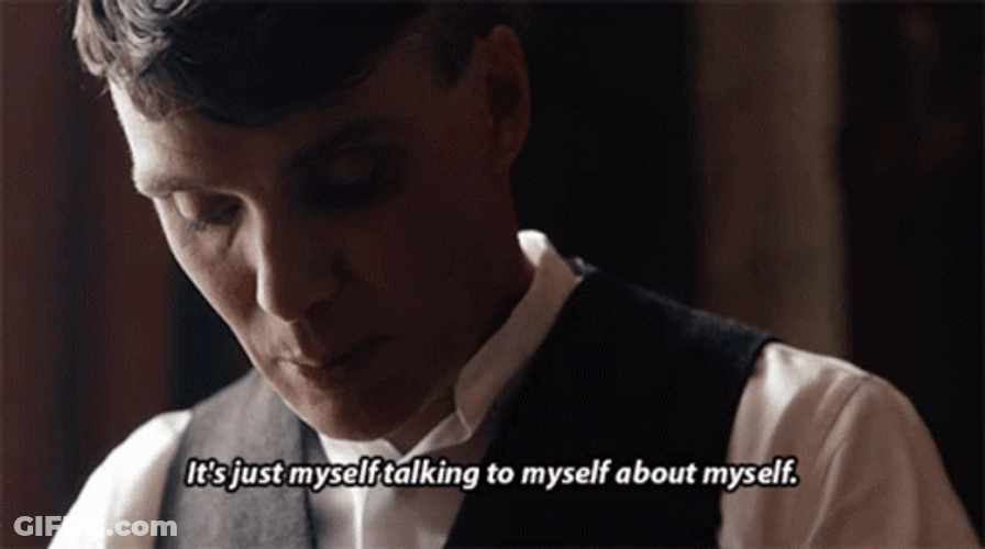 Thomas Shelby Talking To Myself GIF